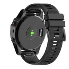 BStrap Silicone Acton řemínek na Garmin Fenix 5x / 6x, black