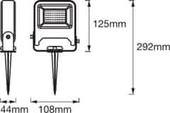 LEDVANCE LED ENDURA GARDEN FLOOD SPIKE BK venkovní svítidlo