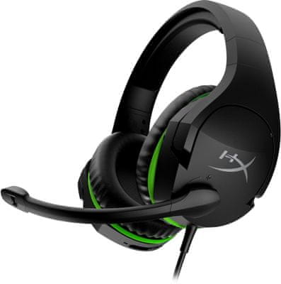 Sluchátka Kingston HyperX CloudX Stinger pro Xbox ONE (HX-HSCSX-BK/WW), 50mm měniče, headset, kovová konstrukce, paměťová pěna, licence PS4