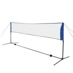 Greatstore Sada badmintonové sítě a košíčků, 300x155 cm