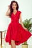 Dámské šaty s výstřihem Patricia červená L