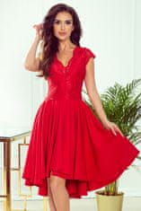 Numoco Dámské šaty s výstřihem Patricia červená M