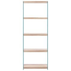 Greatstore Knihovna s 5 policemi dub 60 x 29 x 167 cm MDF