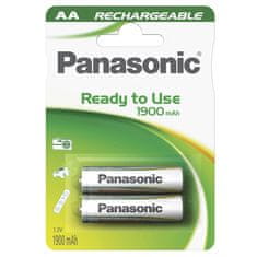 Panasonic Baterie nabíjecí AA , NiMH 1.2V/1900 mAh, 2 ks/bal.