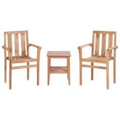 Greatstore 3dílný bistro set masivní teak