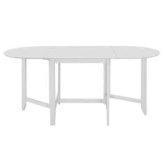 Greatstore Rozkládací jídelní stůl bílý (75–180) x 75 x 74 cm MDF