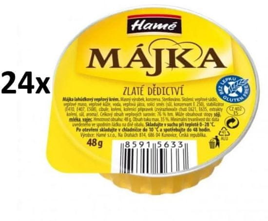 Hamé Májka lahůdkový vepřový krém 24× 48g