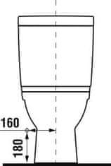 Jika Keramická WC mísa kombi JIKA MIO, oválný, 68*36, bílé - 8.2371.6.000.000.1