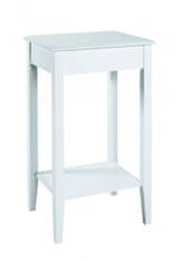 Mørtens Furniture Odkládací stolek Ross, 76 cm, bílá