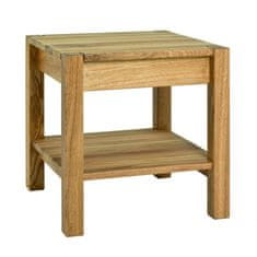 Mørtens Furniture Noční stolek Molk, 43 cm, dub