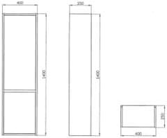 CERSANIT Sloupek crea dub 40/25 (S924-024)