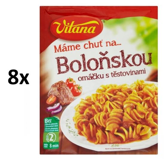 Vitana Boloňská omáčka s těstovinami 8x 154g