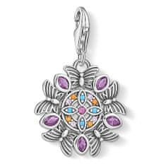 Thomas Sabo Přívěsek "Amulet kaleidoskop" , 1827-477-7, Charm Club, 925 Sterling silver, blackened, glass-ceramic stone, synthetic corundum, zirconia | multicoloured