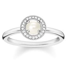 Thomas Sabo Prsten "Perla" , D_TR0007-765-14-52, Sterling Silver, 925 Sterling silver, freshwater pearl, white diamond