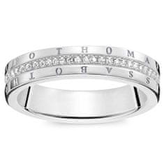 Thomas Sabo Prsten "Klasický bílý" , D_TR0026-725-14-48, Sterling Silver, 925 Sterling silver, white diamond