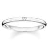 Thomas Sabo Prsten "Srdce" , D_TR0016-725-14-52, Sterling Silver, 925 Sterling silver, white diamond