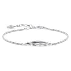 Thomas Sabo Náramek "List" , A1935-051-14-L19v, Sterling Silver, 925 Sterling silver, zirconia white