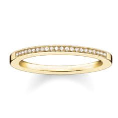 Thomas Sabo Prsten , D_TR0006-924-14-56, Sterling Silver, 925 Sterling silver, 18k yellow gold plating, white diamond