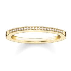 Thomas Sabo Prsten , D_TR0006-924-14-54, Sterling Silver, 925 Sterling silver, 18k yellow gold plating, white diamond