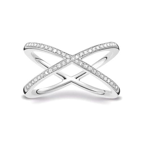 Thomas Sabo Prsten , D_TR0029-725-14-48, Sterling Silver, 925 Sterling silver, white diamond