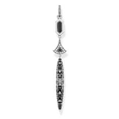 Thomas Sabo Přívěsek "Asijský ornament" , PE799-691-11, Sterling Silver, 925 Sterling silver, blackened, cold enamel black, zirconia white