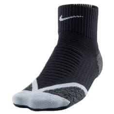 Nike  ELITE RUNNING CUSHION QTR, 30 | RUNNING | ADULT UNISEX | ONE QUARTER SOCK | BLACK/WOLF GREY/(WOLF GREY) | 12-