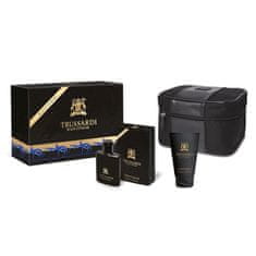 Trussardi Dárková sada , Black Extreme, EDT 50 ml, sprchový gel 100 ml, kosmetická taška