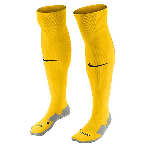 Nike TEAM MATCHFIT CORE OTC SOCK, ADULT UNISEX | KNEE HIGH SOCK | UNIVERSITY GOLD/SUNDIAL/BLACK | XS (31-35)