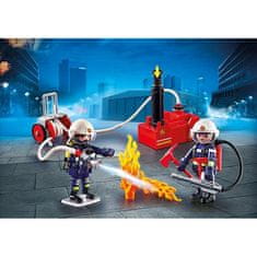 Playmobil Hasiči s vodním čerpadlem , Hasiči, 40 dílků