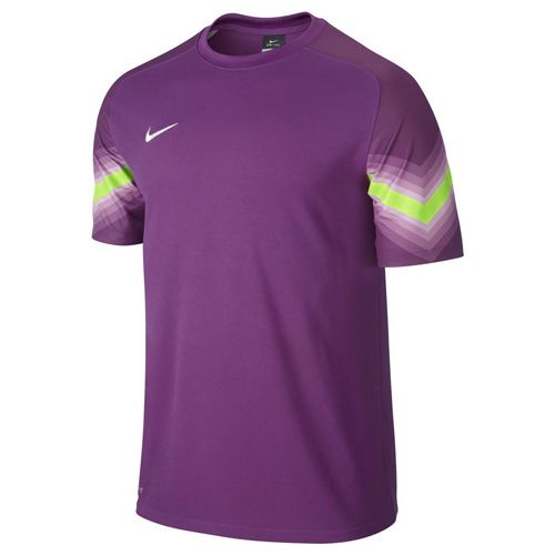 Nike SS GOLEIRO JSY, 10 | FOOTBALL/SOCCER | MENS | SHORT SLEEVE TOP | BOLD BERRY/ELECTRIC GREEN/WHIT | S