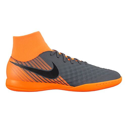 Nike OBRAX 2 ACADEMY DF IC, DARK GREY/BLACK-TOTAL ORANGE-W | US 6 / EU 38,5 / UK 5,5