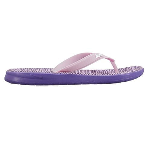 Nike WMNS SOLAY THONG PRINT, 882696-500 | DARK IRIS/WHITE-ICED LILAC | EU 35,5 | UK 2,5 | US 5