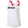 W NK BRTHE TANK ELASTIKA GRX, 10 | WOMEN TRAINING | WOMENS | TANK TOP/SINGLET | WHITE/BRIGHT CRIMSON/BLACK | L