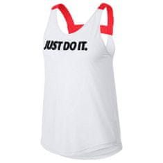 Nike W NK BRTHE TANK ELASTIKA GRX, 10 | WOMEN TRAINING | WOMENS | TANK TOP/SINGLET | WHITE/BRIGHT CRIMSON/BLACK | L