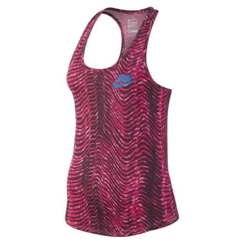 Nike RUN P W RUN FLOW TANK, 10 | RUNNING | WOMENS | TANK TOP/SINGLET | PINK GLOW/LT PHOTO BLUE | M