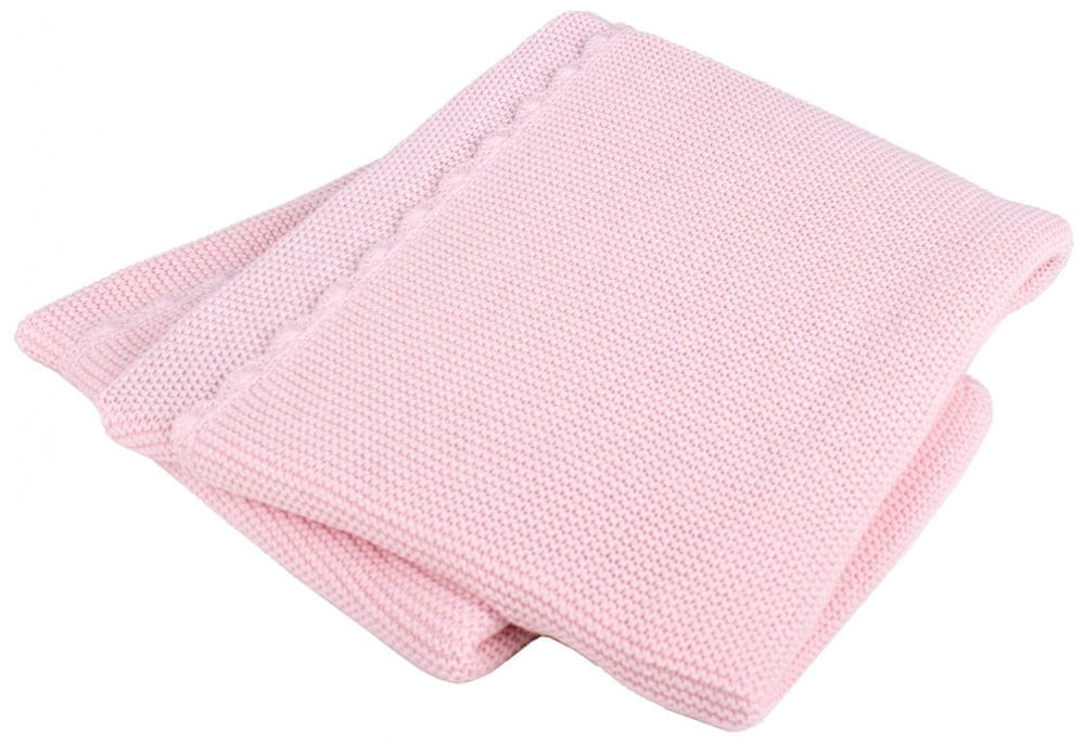 Interbaby deka přízová jemná 75×100 růžová