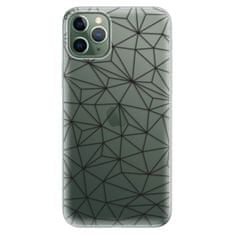 iSaprio Silikonové pouzdro - Abstract Triangles 03 - black pro Apple iPhone 11 Pro Max