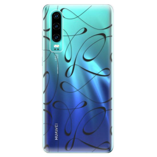 iSaprio Silikonové pouzdro - Fancy - black pro Huawei P30