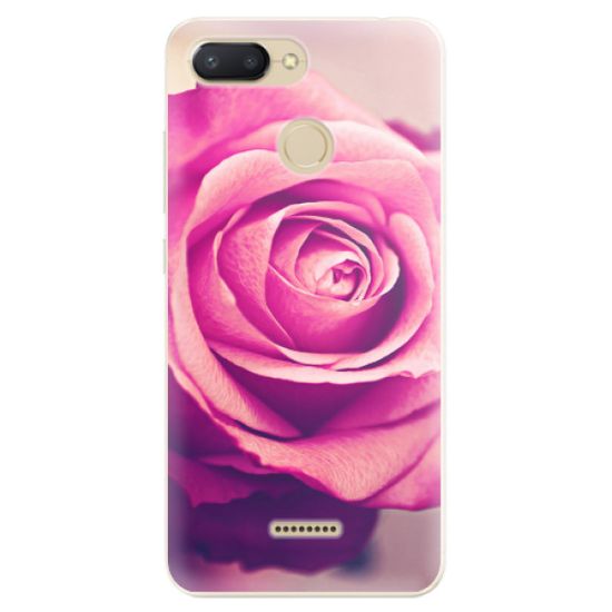 iSaprio Silikonové pouzdro - Pink Rose pro Xiaomi Redmi 6