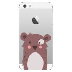 iSaprio Silikonové pouzdro - Brown Bear pro Apple iPhone 5/5S/SE