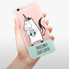 iSaprio Silikonové pouzdro - Unicorns Love Coffee pro Apple iPhone 6 Plus