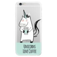 iSaprio Silikonové pouzdro - Unicorns Love Coffee pro Apple iPhone 6 Plus