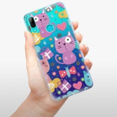 iSaprio Silikonové pouzdro - Cat pattern 01 pro Huawei P Smart 2019