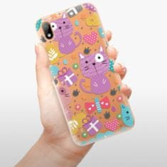 iSaprio Silikonové pouzdro - Cat pattern 01 pro Huawei Y5 2019