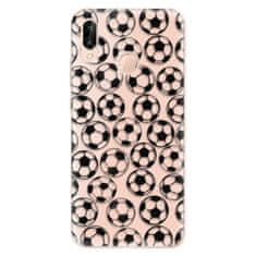 iSaprio Silikonové pouzdro - Football pattern - black pro Huawei P20 Lite