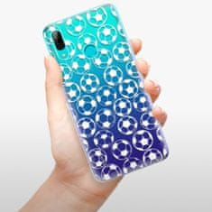 iSaprio Silikonové pouzdro - Football pattern - white pro Huawei P Smart 2019