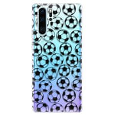 iSaprio Silikonové pouzdro - Football pattern - black pro Huawei P30 Pro