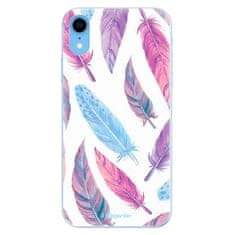 iSaprio Silikonové pouzdro - Feather Pattern 10 pro Apple iPhone Xr