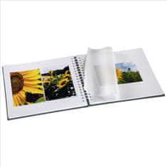 Hama Fotoalbum FINE ART 36x32 cm, 50 stran, šedé, bílé listy, spirálové, lepicí