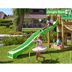 Jungle Gym Zelená plastová skluzavka dlouhá 265 cm.